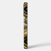 Gouden rug en rood patroon Case-Mate iPhone case (Achterkant / Links)