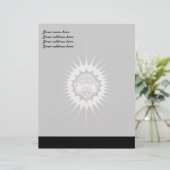 Gouden ruimte aangepaste briefhoofd (Staand voorkant)
