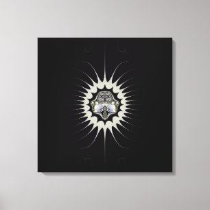Gouden Ruimte Canvas Afdruk