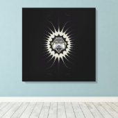 Gouden Ruimte Canvas Afdruk (Insitu (Houten vloer))