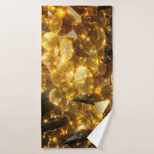 gouden runemunten badhanddoek