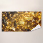 gouden runemunten badhanddoek (Badhanddoek)