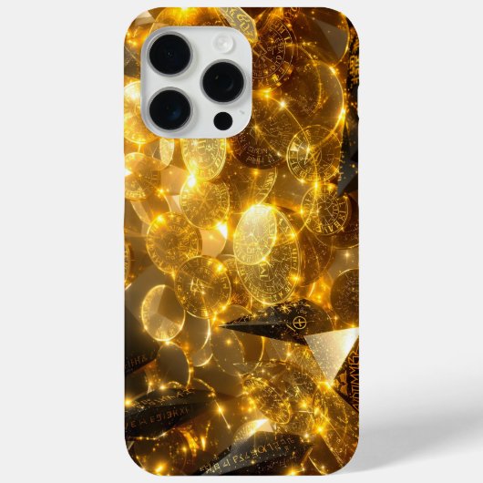 gouden runemunten Case-Mate iPhone case (Achterkant)
