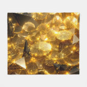 gouden runemunten fleece deken (Voorkant (Horizontaal))