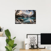 Gouden rust aan het Moreenmeer Poster (Thuiskantoor)