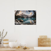 Gouden rust aan het Moreenmeer Poster (Keuken)