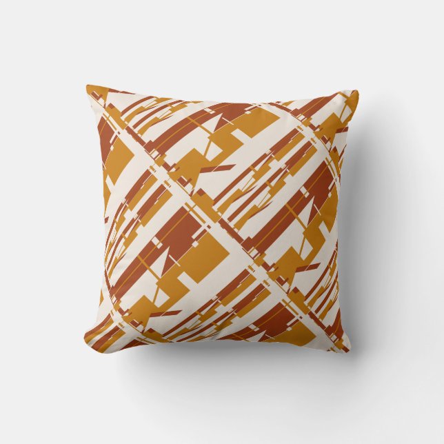 Gouden Rust Beige Zuidwest Look Gezwollen Grote Te Kussen (Voorkant)