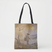 Gouden Rust met Japanse Visser Tote Bag (Voorkant)