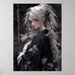 Gouden rust: schoonheid van de oosterse anime poster