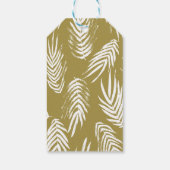 Gouden rustieke Hand Lettering Baby shower Party F Cadeaulabel (Achterkant)