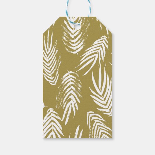 Gouden rustieke Hand Lettering Baby shower Party F Cadeaulabel (Achterkant)