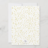 Gouden Safari Dieren WILD ONE 1e Verjaardag Kaart (Achterkant)