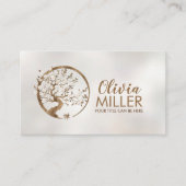 Gouden Sakura Boom - Parelbloesem Visitekaartje (Voorkant)