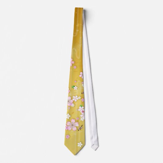 Gouden Sakura Kimono :: Stropdas (Voorkant)