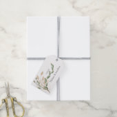 Gouden Saliegroen Bloem Bruiloft Geschenklabels Cadeaulabel (Met Touw)