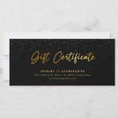 Gouden Salon Winkel Zakelijke Cadeaubon (Voorkant)