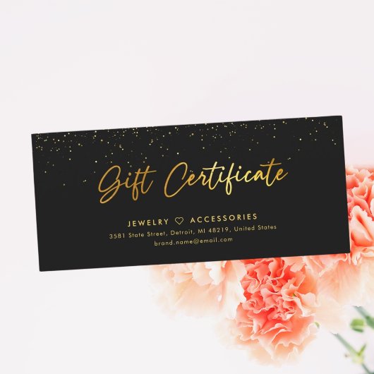 Gouden Salon Winkel Zakelijke Cadeaubon
