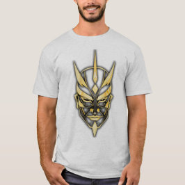 Gouden Samurai Masker Grafische T-shirt