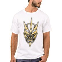 Gouden Samurai Masker T-Shirt