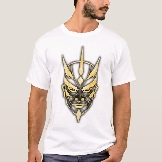 Gouden Samurai Masker T-Shirt (Voorkant)