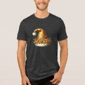 Gouden Santa Hat Mannen Tri-Blend Shirt (Voorkant)