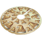 Gouden Santa Hat Tree Rok Kerstboom Rok (Gekanteld)