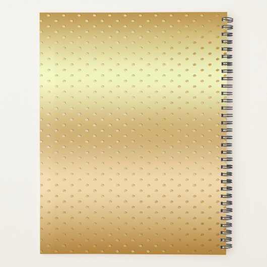 Gouden Santa Hat Vakantie Planner (Achterkant)