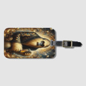 Gouden Sasquatch Kosmische Sip Bagagelabel (Voorkant (horizontaal))