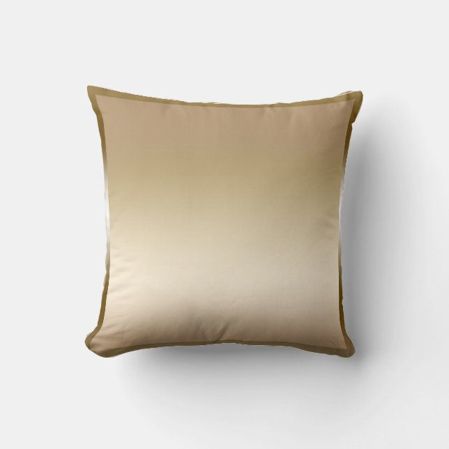Gouden Sateen Satin Shine Moderne Glamour Glam Kussen (Voorkant)
