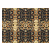 Gouden Satijn Kant Geometrisch Patroon Tafelkleed (Voorkant (Horizontaal))