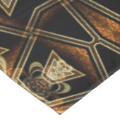 Gouden Satijn Kant Geometrisch Patroon Tafelkleed (Gekanteld)