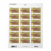 Gouden Satijnen Boekplaat Sticker (Full Sheet)