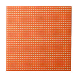 Gouden Savanne Afrikaans Oranje & Ivoor Geometrisc Tegeltje