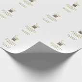 Gouden Scan QR-code glitter eenvoudig elegante cal Cadeaupapier (Hoek)