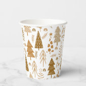 Gouden Scandinavische stijl Kerst Papieren Bekers (Achterkant)