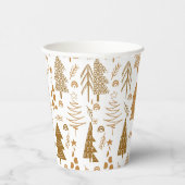 Gouden Scandinavische stijl Kerst Papieren Bekers (Rechts)