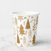 Gouden Scandinavische stijl Kerst Papieren Bekers (Voorkant)