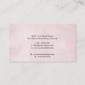 Gouden Schaar en bloemen Illustratie Visitekaartje (Achterkant)