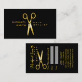 Gouden Schaar Haar Stylist Afspraak #9 Afsprakenkaartje (Voorkant / Achterkant)