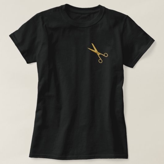 Gouden schaar t-shirt (Design voorkant)