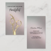 gouden schaar visitekaartje (Voorkant / Achterkant)