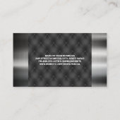 Gouden schaarkam | Metaalafwerking Visitekaartje (Achterkant)