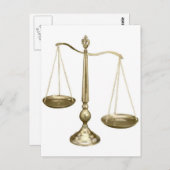 gouden schalen briefkaart (Voorkant / Achterkant)