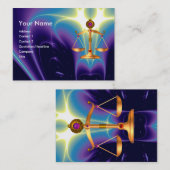 GOUDEN SCHALEN VAN DE WET, ADVOCAAT, Justitie Symb Visitekaartje (Voorkant / Achterkant)