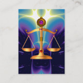 GOUDEN SCHALEN VAN DE WET, ADVOCAAT, Justitie Symb Visitekaartje (Achterkant)