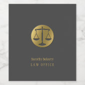 Gouden Schalen van Gerechtigheid | Professioneel Wijn Etiket (Enkel label)