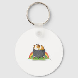 Gouden Schat Regenboog Cavia  Sleutelhanger