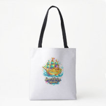 Gouden Schat Schip Tote Tas | Welvaart & Prosperit