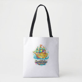 Gouden Schat Schip Tote Tas | Welvaart & Prosperit