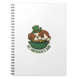 Gouden Schatbewaarder Shih Tzu St.Patrick's Dag Notitieboek